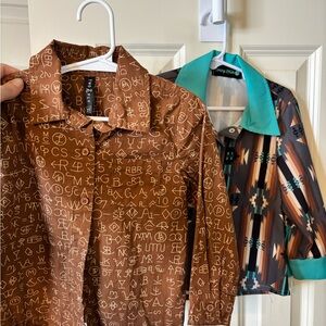 Set of 2 Boys Western Shirts, 2T